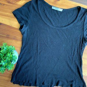 Project Social Black Cropped T